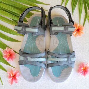 Merrell Lissum Ridge Convertible Gray Aqua Sandals Women's SZ 7 Sedona Surf